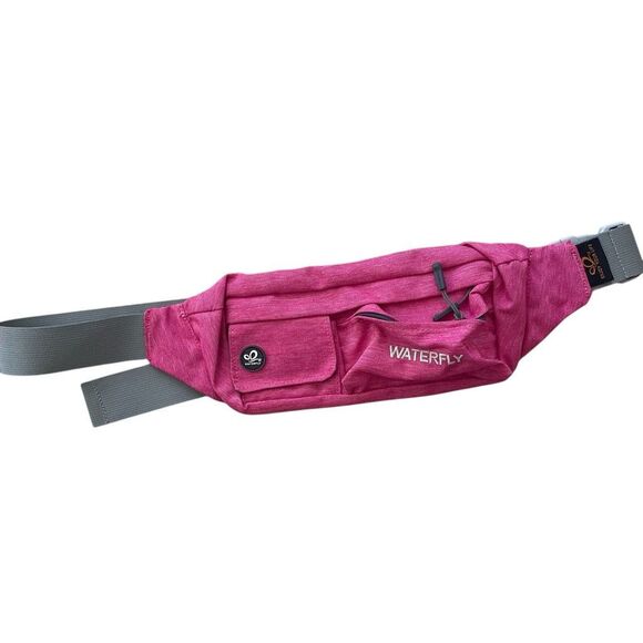Waterfly Pink Belt Bag Fanny Pack Purse Lifeguard Zip Pockets  Waist Pack - Picture 2 of 4